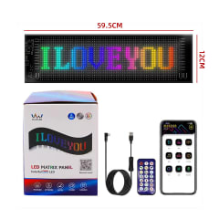 CINTA LED PUBLICITARIA FLEXIBLE  RESOLUCION:96X16 PIXELES/TAMAÑO 59.5X12CM