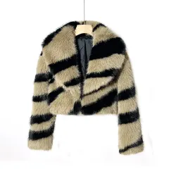 CHAQUETA PELUDA  CORTA MUJER  1200G