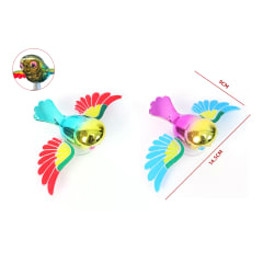 PAJARO DECORATIVO MULTICOLOR 14.5X9CM