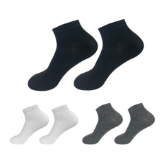 CALCETINES JUVENIL CORTO  NEGRO/BLANCO/GRIS  TALLA  13-16| 12 UNID