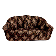 CUBRE SOFÁ FONDO CAFÉ CON DISEÑO | 6 UNID