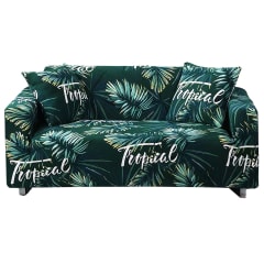 FUNDA DE SOFA HOJAS TROPICAL 190X230CM | 6 UNID