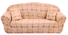 CUBRE SOFÁ COLOR DAMASCO 3 CUERPOS 190x230CM | 6 UNID
