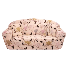 CUBRE SOFÁ FONDO LISO FLORES 3 CUERPOS 190X230CM | 6 UNID