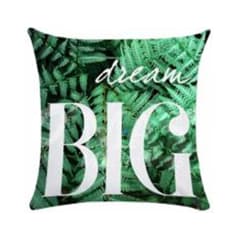 COJIN DECORATIVO ESTAMPADO DREAM BIG 43X43CM | 6 UNID