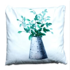 COJIN DECORATIVO ESTAMPADO FLORERO CON PLATAS 43X43CM | 6 UNID