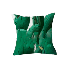 COJIN DECORATIVO ESTAMPADO CACTUS 43X43CM | 6 UNID
