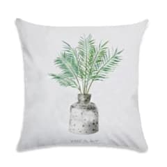 COJIN DECORATIVO ESTAMPADO PLANTA CON FLORERO 43X43CM | 6 UNID