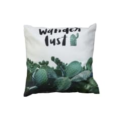COJIN DECORATIVO ESTAMPADO CACTUS FONDO BLANCO 43X43CM | 6 UNID