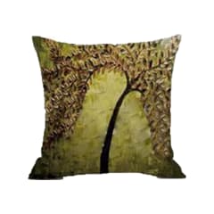 COJIN DECORATIVO ESTAMPADO ARBOL OTOÑO 43X43CM | 6 UNID