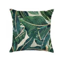 COJIN DECORATIVO ESTAMPADO BEIGE HOJAS 43X43CM | 6 UNID