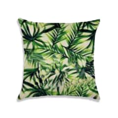 COJIN DECORATIVO ESTAMPADO BEIGE HOJAS  COLORES 43X43CM | 6 UNID