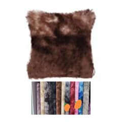 COJIN DECORATIVO LISO PELUDO 43X43CM | Venta mayorista