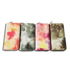 BILLETERA MUJER DISEÑO TIE DYE 19X10CM