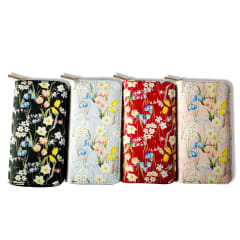 BILLETERA MUJER FLORAL COLORES SURTIDOS