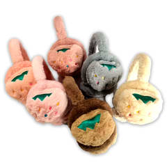 TAPA OREJAS PLUSH DISEÑO FRUTILLITAS