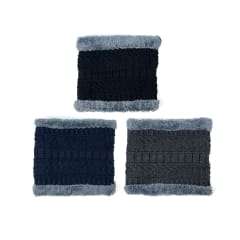 CUELLO DE NIÑO DOBLE CAPA COLOR LISO PLUSH | 12 UNID