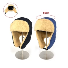 GORRO TIPO AVIADOR CON CHIPORRO COLOR LISO  | 12 UNID