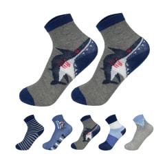 CALCETINES NIÑO DISEÑOS TIBURON TALLA 3-6 AÑOS | 12 UNID