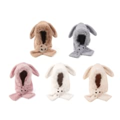 GORRO OREJAS CONEJO CON BUFANDA 58-62CM / venta mayorista