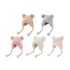 GORRO OREJAS DISEÑO POMPON PELUDO XL 58-62CM