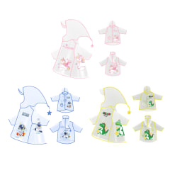 PONCHO IMPERMEABLE INFANTIL UNISEX  ESTRELLA  S-2XL 