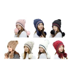 GORRO POMPON CON AMARRAS 58CM