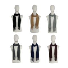 BUFANDA SIMIL CACHEMIRA COLOR LISO 32X180CM