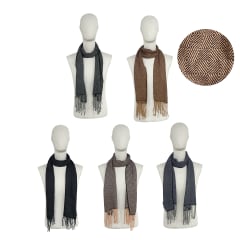 BUFANDA SIMIL CACHEMIRA CON DISEÑO 32X180CM