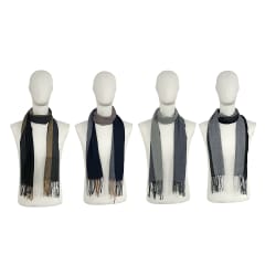 BUFANDA SIMIL CACHEMIRA BICOLOR 32X180CM