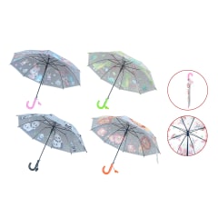 PARAGUAS DISEÑO PANDA CON COLGADOR 8K*50CM