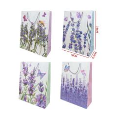 BOLSA REGALO FLOR DE LAVANDA 18X24X8.5CM