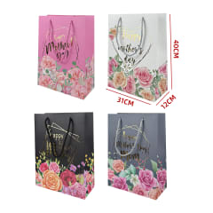 BOLSA REGALO DIA DE LA MAMA GRANDE 31X40X12CM