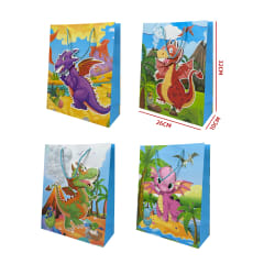 BOLSA REGALO DINOSAURIO 36X32X10CM