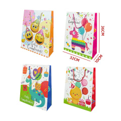 BOLSA DE REGALO FELIZ CUMPLEAÑOS PARA NIÑOS 26X32X10 CM