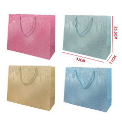 BOLSA REGALO GLITTER COLORS 25.5X32X11CM