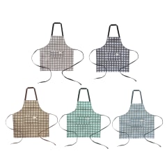 DELANTAL COCINA CUADROS 72X67cm