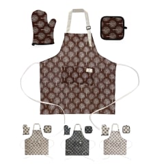 SET DELANTAL TREE 70X67CM CON ACCESORIOS