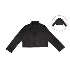 CHAQUETA HUASO NEGRO NIÑO 6,8,10,13