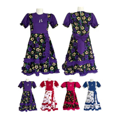 VESTIDO CHINITA FIESTAS PATRIAS NIÑAS  6,8,10,12