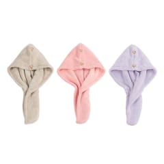 GORRO PARA SECAR PELO DOBLE CAPA 26*65CM