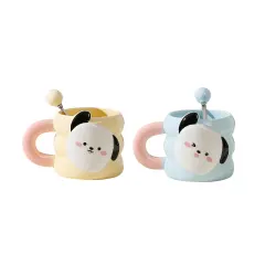 TAZA CERAMICA PERRITO CON CUCHARA 400ML