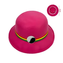 SOMBRERO NORTINO FUCSIA 100% POLIESTER DIAMETRO 11 CM
