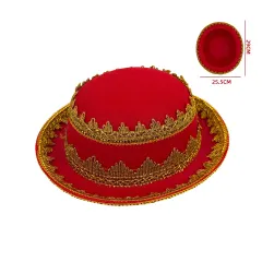 SOMBRERO LA TIRANA ROJO MUJER29X25.5CM