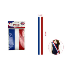 BANDA TRICOLOR 9.5X160 CM / PRODUCTOS DE FIESTAS PATRIAS CHILE POR MAYOR