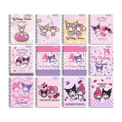 CUADERNO UNIVERSITARIO KUROMI Y MY MELODY PROARTE 100 HJS.7 MM. 20.2X25CM