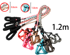 CORREA PARA MASCOTA COLOR LISO 1.2M / 1.0CM  0.6CM | 12 UNID