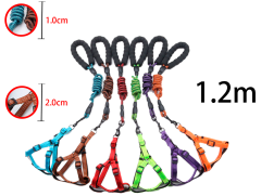 CORREA PARA MASCOTA COLOR LISO CON REFLECTOR 1.2M / 1CM 2CM| 12 UNID