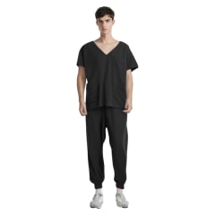 CONJUNTO CLINICO MASCULINO NEGRO M-2XL 79