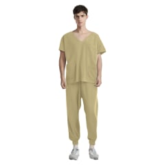 CONJUNTO CLINICO MASCULINO BEIGE M-2XL 79